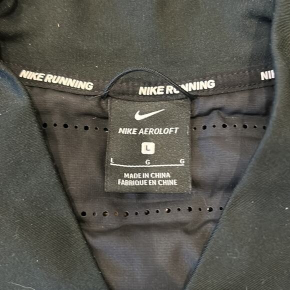 Nike Women's Aeroloft Down Fill Running Jacket, Black, Size L - Picture 7 of 8